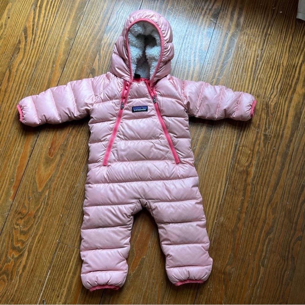 Patagonia Pink Baby Snowsuit